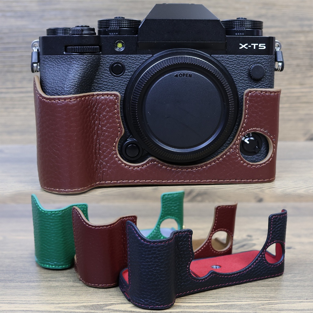 ปลอกแฮนด์หนังแท้ Half Case ของแท้สําหรับ FUJIFILM FUJI X-T5 XT5