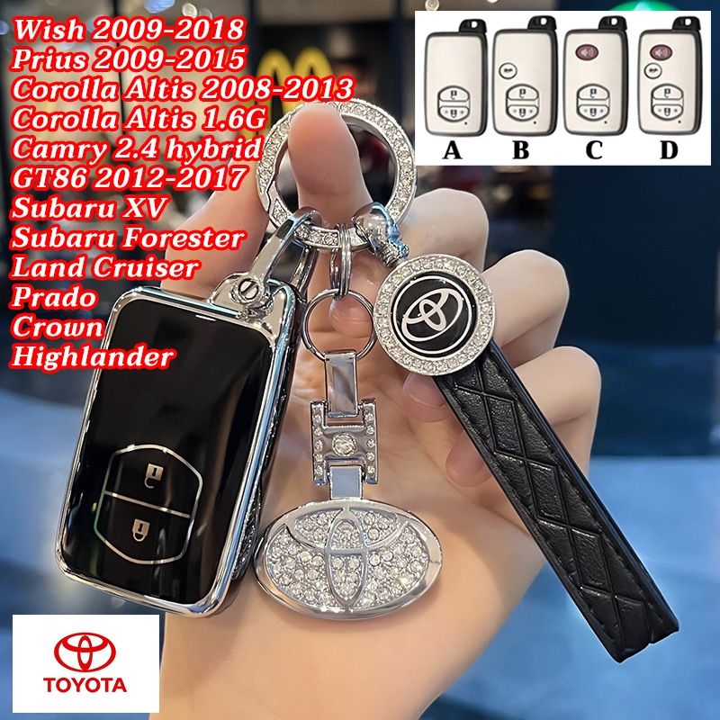 Wish 2009-2018 Prius TOYOTA เคสกุญแจรถ GT86 Corolla Altis Crown Camry2.4 ไฮบริด Subaru Land Cruiser Prado Highlander ฝาครอบกุญแจรถยนต์ Toyota