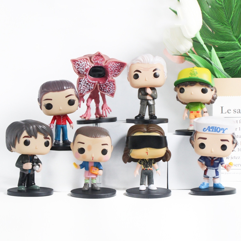8 ชิ้น/เซ็ตอะนิเมะคนแปลกหน้า POP Series Eleven Jane Hopper Mike Wheeler Steve Harrington Demogorgon 