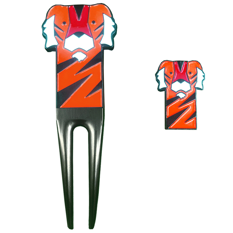 Golf Green Fork Ball Mark Mark Set Cartoon Golf Fork Fan Accessories Supplies
