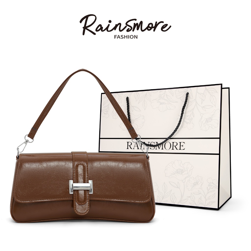 RAINSMORE กระเป๋าสะพายสาว - ดีไซน์วินเทจใหม่ล่าสุด สวยคลาสสิก ใช้ได้ทั้งวันทำงานและวันหยุด กระเป๋าขายดี