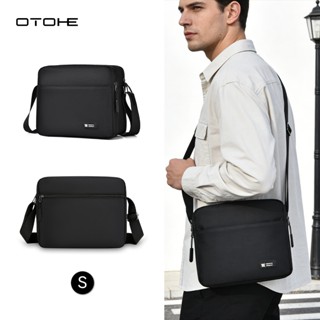 OTOHE ผู้ชายธุรกิจแฟชั่นแนวนอนกระเป๋าสะพายข้างเดียวลําลองควา…