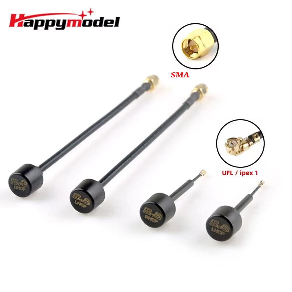 HappyModel 5.8GHz 2.5db Lollipop Omni เสาอากาศ 150 มม.SMA LHCP 5500-6000MHz สําหรับชิ้นส่วน RC