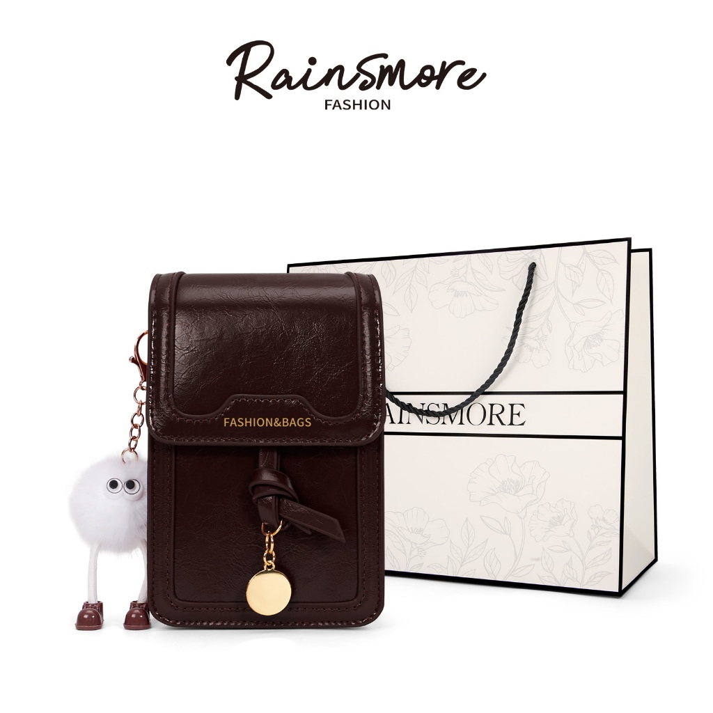 RAINSMORE-กระเป๋าสะพายข้าง วินเทจ ทันสมัย สำหรับผู้หญิง สไตล์เล็กๆหายาก แฟชั่นสบายๆ กระเป๋าสี่เหลี่ยมเล็ก มีระดับ สำหรับไปทำงาน รุ่นใหม่ล่าสุด ฤดูหนาว 2025
