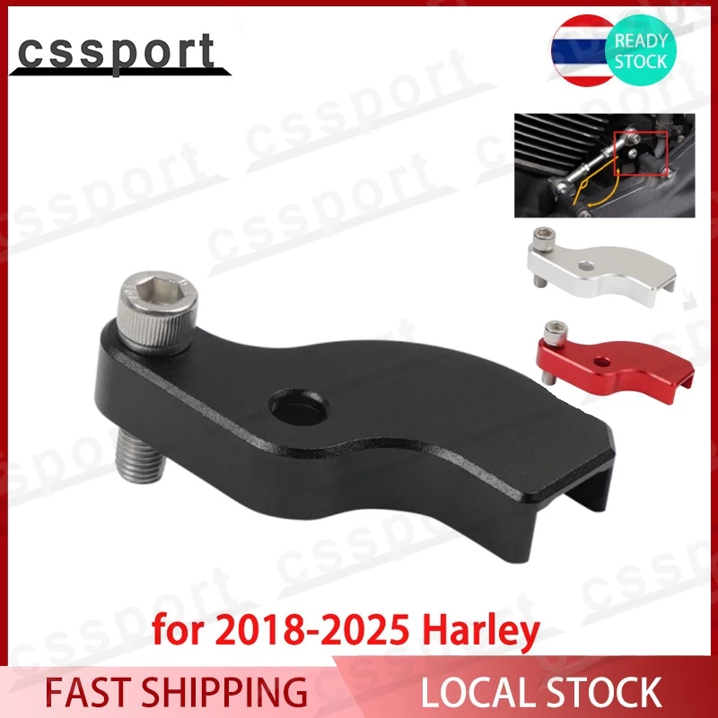 สําหรับ 2018-2025 Harley Touring สําหรับ 2018-2025 Softail Neutral Gear Shift Assist เกียร์ Shift Linkage สีดํา/สีแดง/เงิน