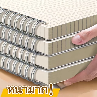 สมุดโน๊ตขนาด A5/A6/B5 สมุดโน้ตขนาดใหญ่แบบเรียบง่าย พิเศษสำหรับนักเรียนมัธยมปลายและนักศึกษาวิทยาลัย ตารางไดอารีสแควร์ สมุดจดบันทึก muji