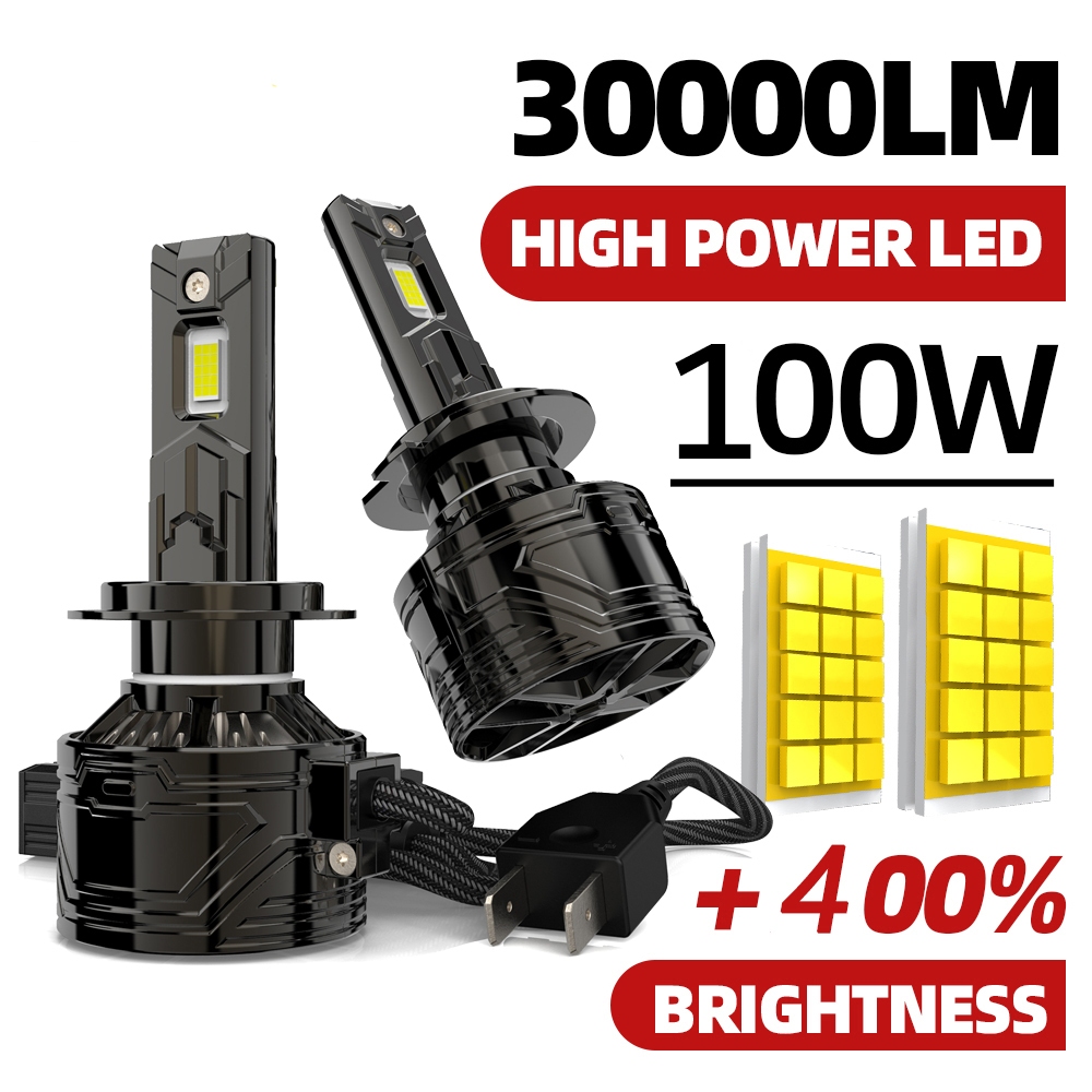 H7 Canbus LED ไฟหน้ารถ LED 200W 30000LM H1 H4 H11 9005 HB3 9006 HB4 Auto LED โคมไฟหมอกไฟ 6000K CANbu