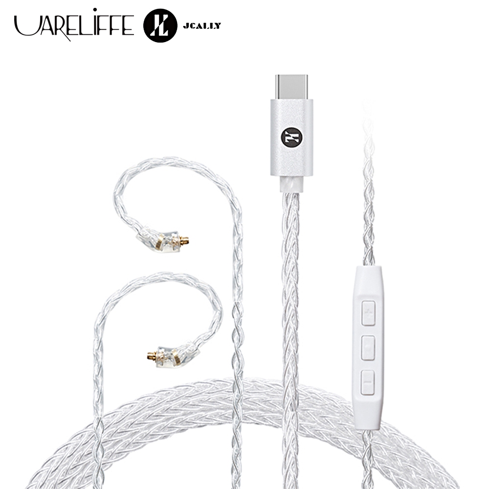 Uareliffe JCALLY TC30 PRO ประเภทหูฟังเปลี่ยนสาย MMCX/0.78/0.75/QDC Bold 8 แกนขดลวดชุบเงิน HiFi Sound