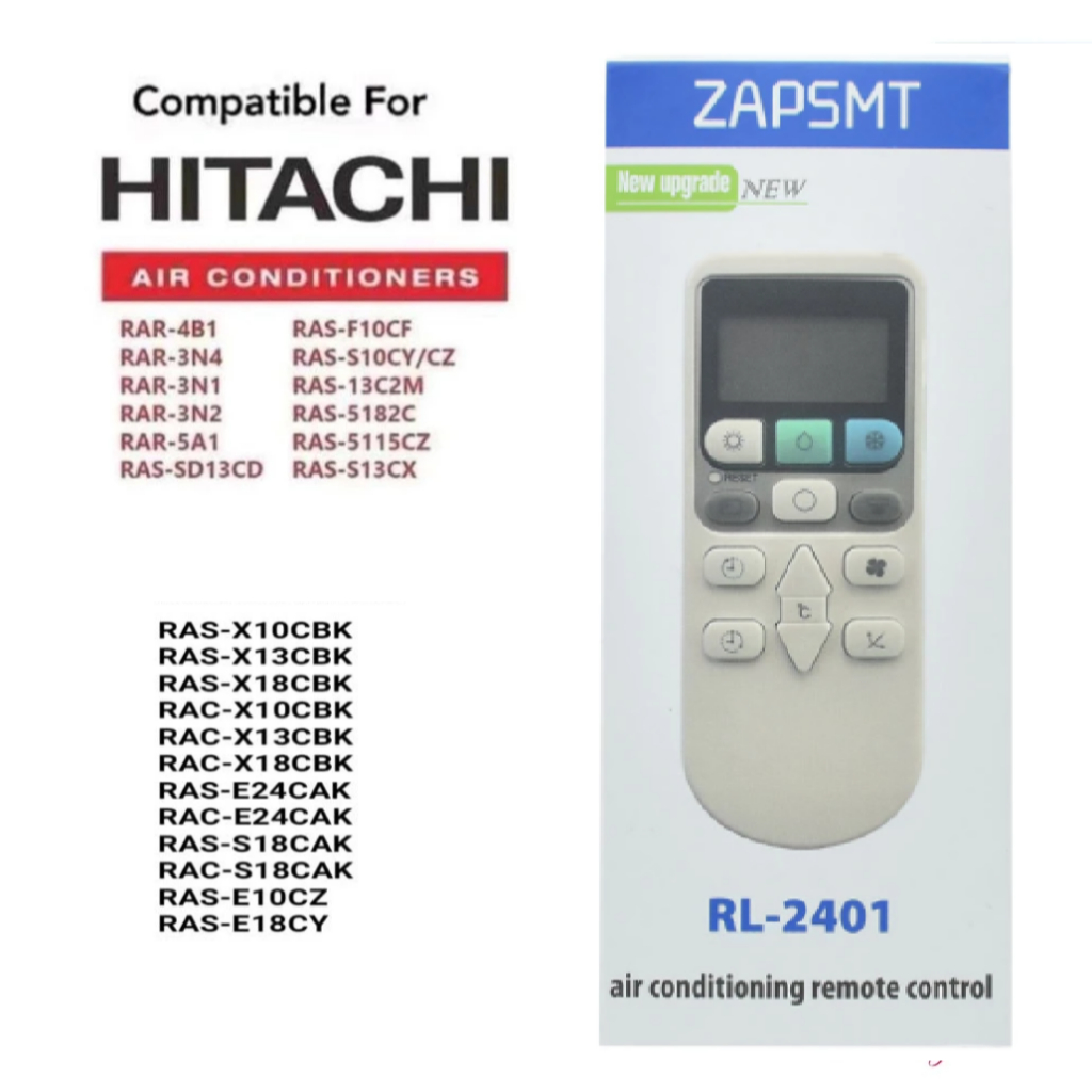 ตัวเลือกใหม่ RL-2401 Universal สําหรับเครื่องปรับอากาศระยะไกล G646G RAR-5F1 RAR-2P2 RAR-3U4 Hitachi 