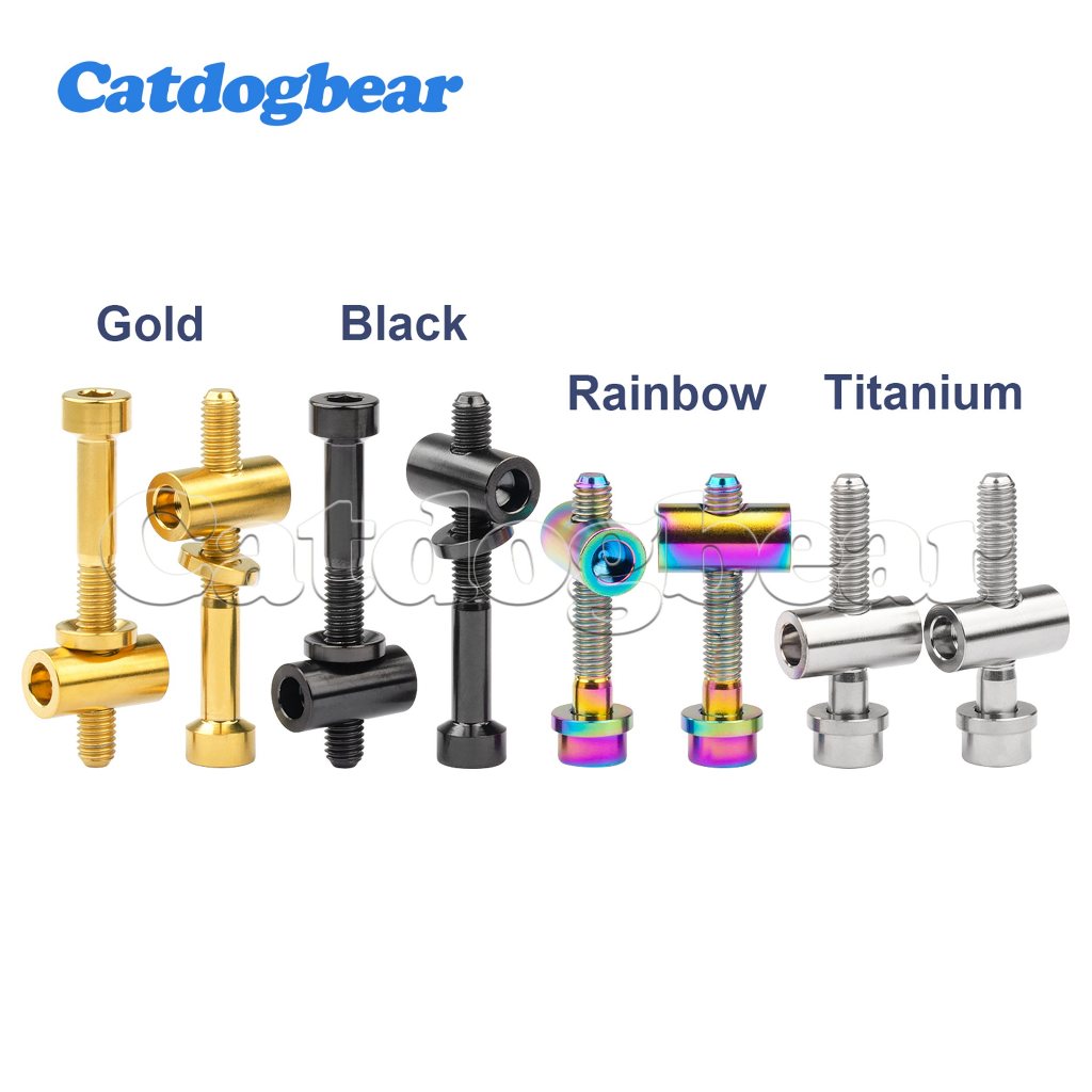 Catdogbear 2PCS สลักเกลียวไทเทเนียม M5x30/40 มม.จักรยาน Seatpost สกรูสําหรับจักรยาน Seatpost อานคงที่ – โปรปัง