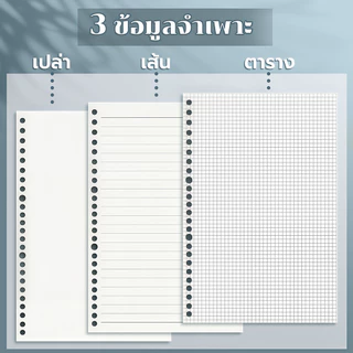 สมุดโน๊ตสันห่วง แนวนอน มินิมอล ปกใส A5 B5 A4 มีเส้น เส้นกริด ตาราง สมุดสไตค์มูจิ สมุดจดบันทึก notebook muji