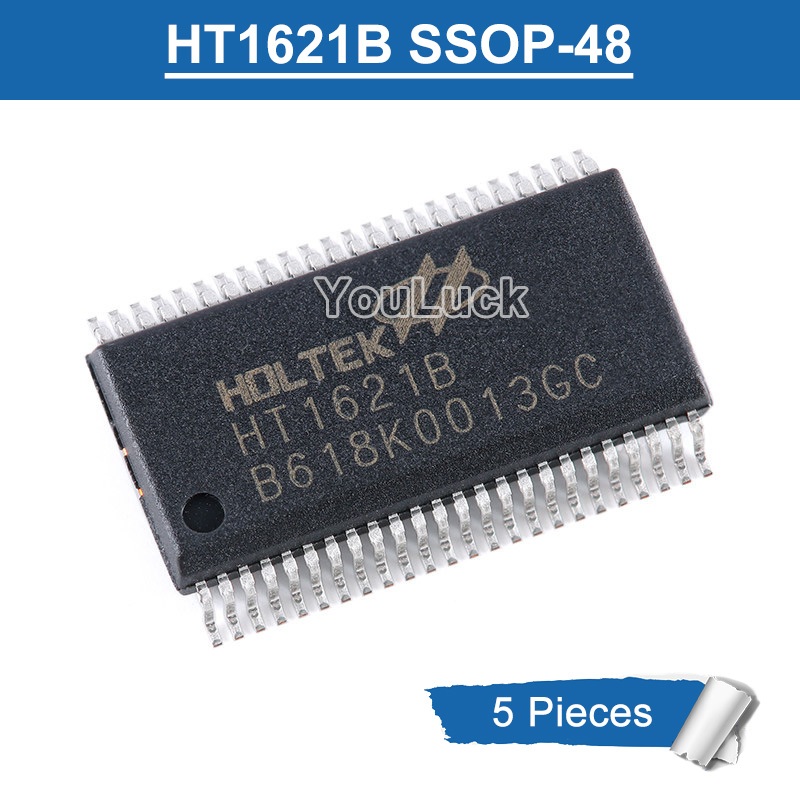 5pcs Original HT1621B SSOP-48 RAM Mapping 32x4 LCD Controller สําหรับ I/O MCU ชิป IC ใหม่