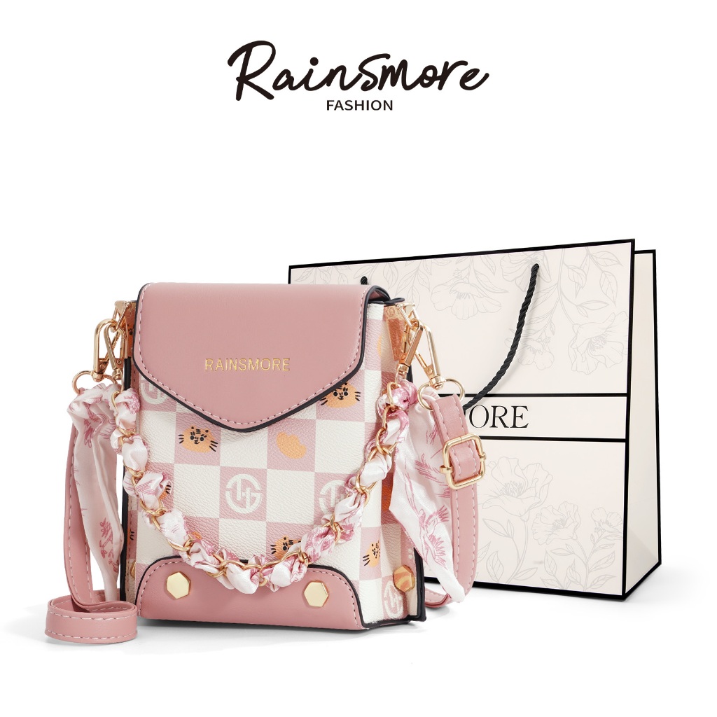 RAINSMORE 2026 กระเป๋าถือแฟชั่นสตรีรุ่นใหม่ กระเป๋าช้อปปิ้งประณีตและกะทัดรัด กระเป๋าเด็กผู้หญิง กระเป๋าใบเล็กมีสไตล์สําหรับ HP & Daily Look