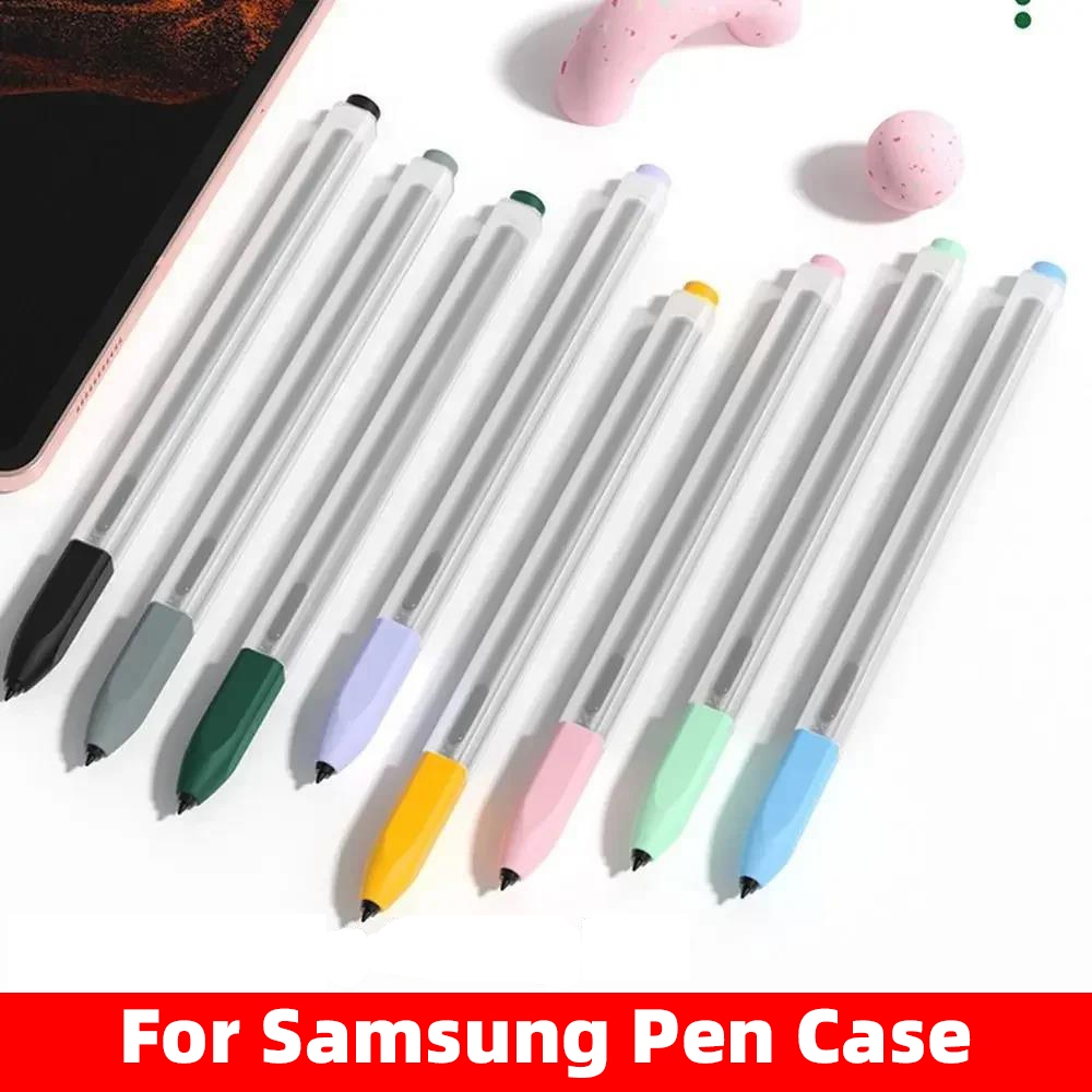 Jelly ซิลิโคนสําหรับ Samsung ดินสอ Tab S10FE ป้องกันแท็บเล็ต Touch ปากกาสําหรับ Samsung Galaxy Tab S10 S7 FE S8 Plus S9 Ultra ปากกาแขน