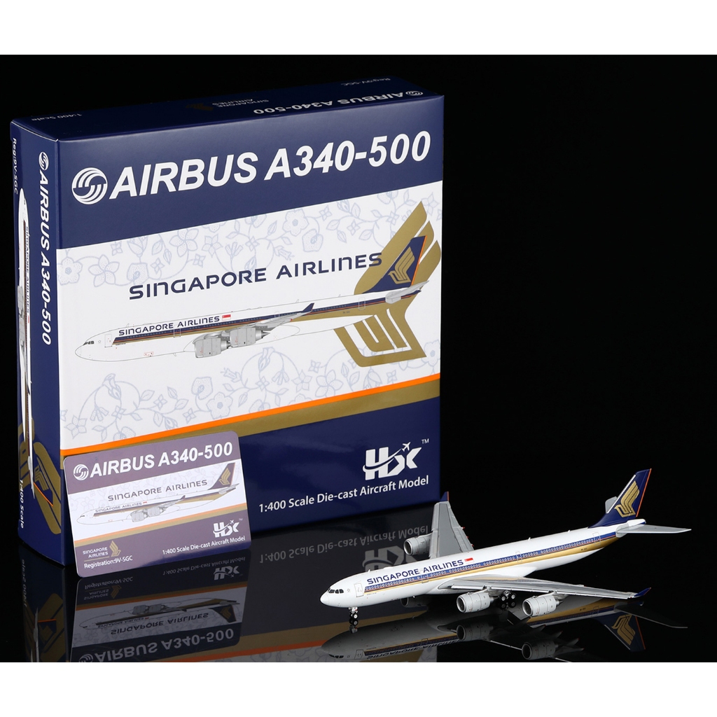 ก530103F Alloy Collectible Plane HX รุ่น 1:400 Singapore Airbus A340-500 เครื่องบินDiecast Jet Model