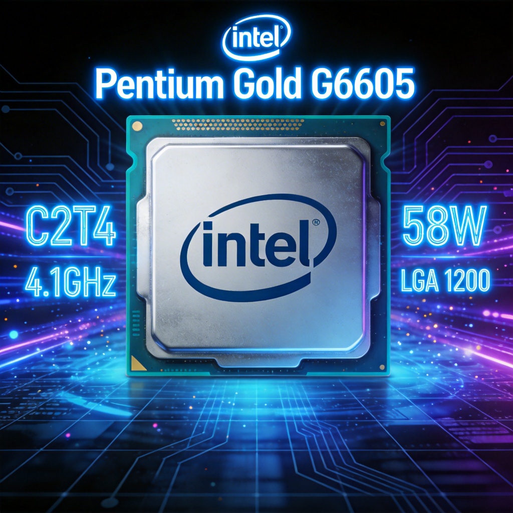 โปรเซสเซอร์ Intel G6605 CPU LGA1200CPU2 Core 4 สาย