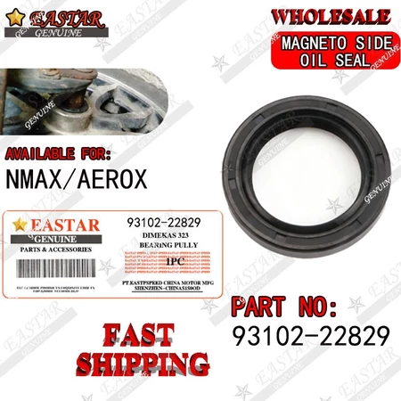 931022282900 ซีลน้ำมัน, ซีลข้อเหวี่ยงข้างขวา, ซีลจานไฟ เเท้ศูนย์ YAMAHA NMAX 2015-2025 AEROX 2017-2024, LEXI