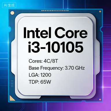 Intel i3-10105CPU LGA1200CPU 4 Core 8 เกลียว