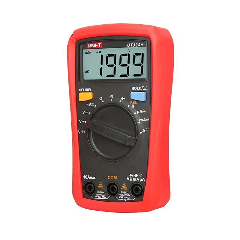 UNI-T UT33A+UT33B+UT33C+UT33D+Plus Pocket Digital Multimeter Ammeter วัดความต้านทานโวลต์มิเตอร์ 600V