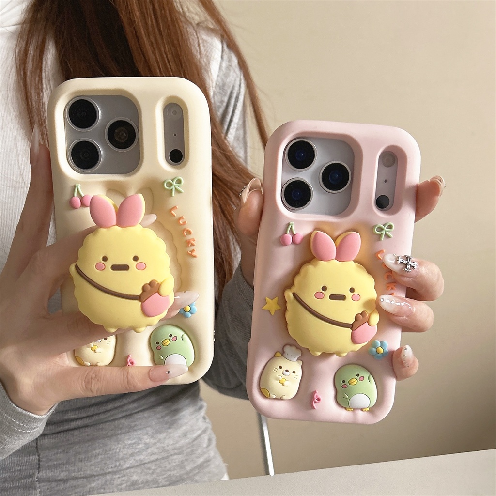สําหรับกรณี iphone 17 PRO MAX 16 PRO MAX 3D สามมิติการ์ตูนซิลิโคน Soft Case