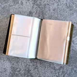 TN travelers Notebook Refill Waterproof PVC Zipper Pouch Card Holder Clear Storage accessories