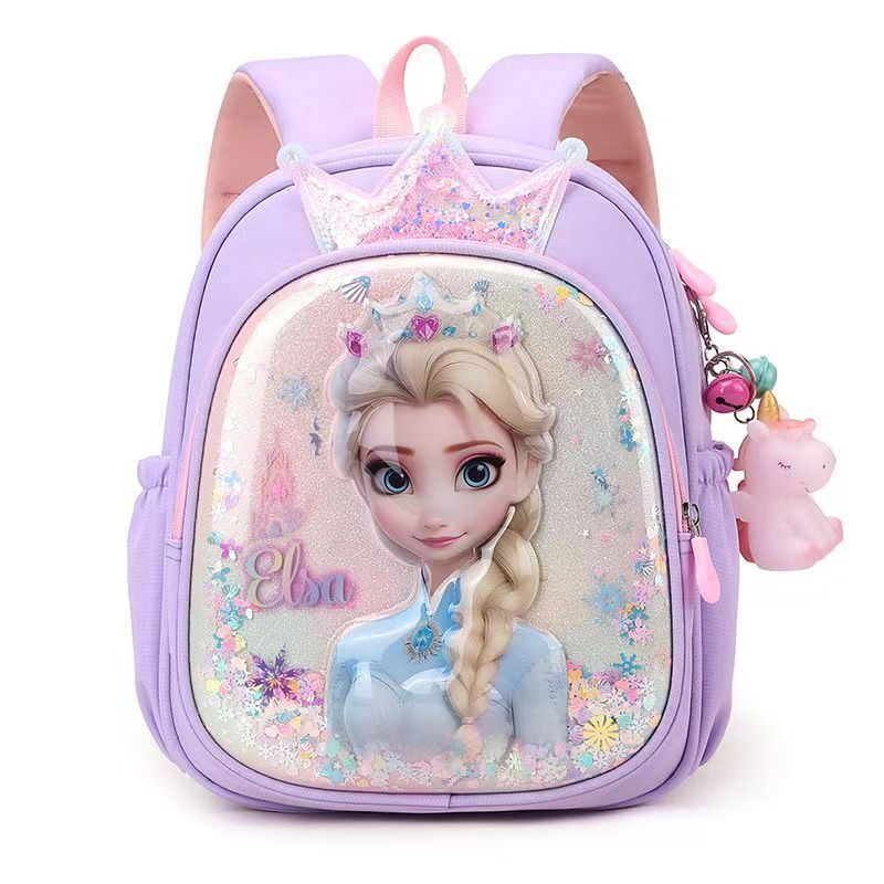 คุณภาพสูงเด็กเป้สะพายหลังผู้หญิงแช่แข็ง elsa กระเป๋านักเรียนยูนิคอร์น bagpack กระเป๋านางเงือก beg school hello kitty กระเป๋าแพ็คพร้อมเปลือกกันน้ําเด็กกลับแพ็ค