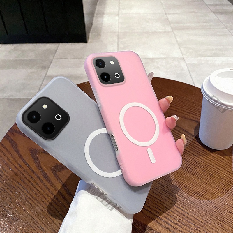 Jelly สําหรับ VIVO Y31D Y11D Y05 Y21 Y11 Y51 Pro 2026 แม่เหล็กดูดปกหลัง 2in1 กันกระแทกสีสันเคสโทรศัพท์