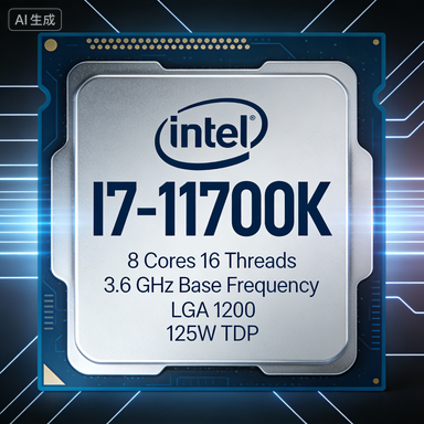 โปรเซสเซอร์ CPU Intel i7-11700K 8-Core 16 สาย ใช้สล็อต LGA 1200