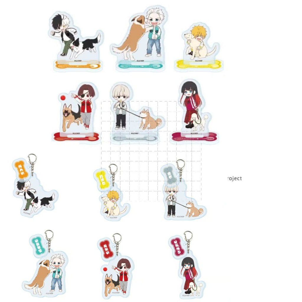 อะนิเมะ BOFURI Animals Ver. สินค้าพวงกุญแจขาตั้งอะคริลิค Sakura Haruka/Nirei Akitaro/Ren