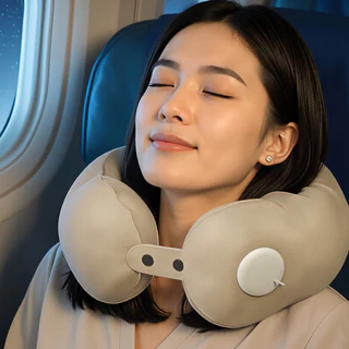 [พร้อมส่งในไทย] หมอนรองคอแบบเป่าลม หมอนเดินทาง U Portable Inflatable Neck Pillow