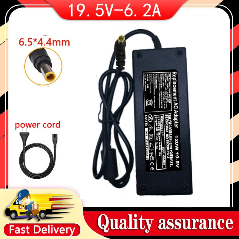 ใหม่ 19.5V 6.2A 120W 6.5*4.4 มม.อะแดปเตอร์ AC สําหรับ Sony KDL-55W755C LCD TV Adapter charger