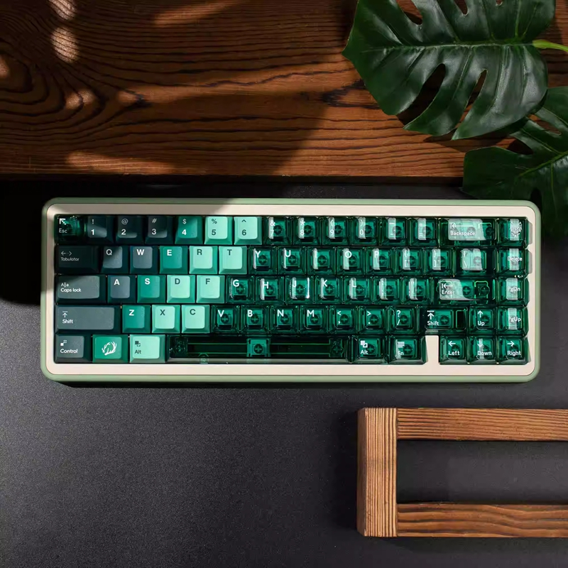 ปุ่มกดเท่านั้นSnow Mountain Forest Keycaps 208 คีย์โปรไฟล์เชอร์รี่ PBT ระเหิดสําหรับ Cherry MX Switc