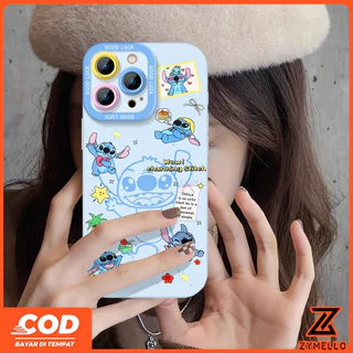 สําหรับOPPO Reno 16F Reno15 F Reno14F Reno 13F Reno13 Pro Reno12 F Reno 11F Reno10 Reno8Z Reno7Z Reno8T Reno5 Reno4 Reno6zน่ารักการ์ตูนStitchกันกระแทกTPUเคสโทรศัพท์
