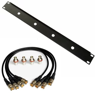 SENNHEISER 1U 19 "4/8-Way Front Mount Antenna Rack Kit พร้อมอะแดปเตอร์ BNC และสายเคเบิลสําหรับ Shure/Senheiser/Audio-Technica/Samson