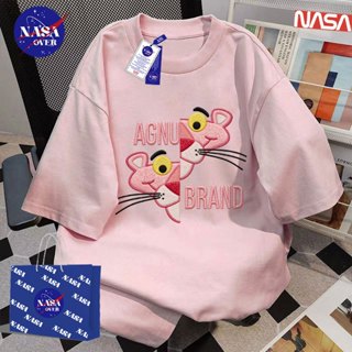【จัดส่งจากกรุงเทพฯ】🔥NASA เสื้อยืดแขนสั้นฤดูร้อน สีชมพู overs…