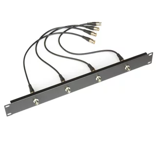 SENNHEISER 1U 19 "4/8-Way Front Mount Antenna Rack Kit พร้อมอะแดปเตอร์ BNC และสายเคเบิลสําหรับ Shure/Senheiser/Audio-Technica/Samson