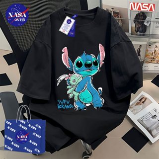 【จัดส่งจากกรุงเทพฯ】🔥NASA เสื้อยืดแขนสั้นฤดูร้อน สีดำ oversiz…