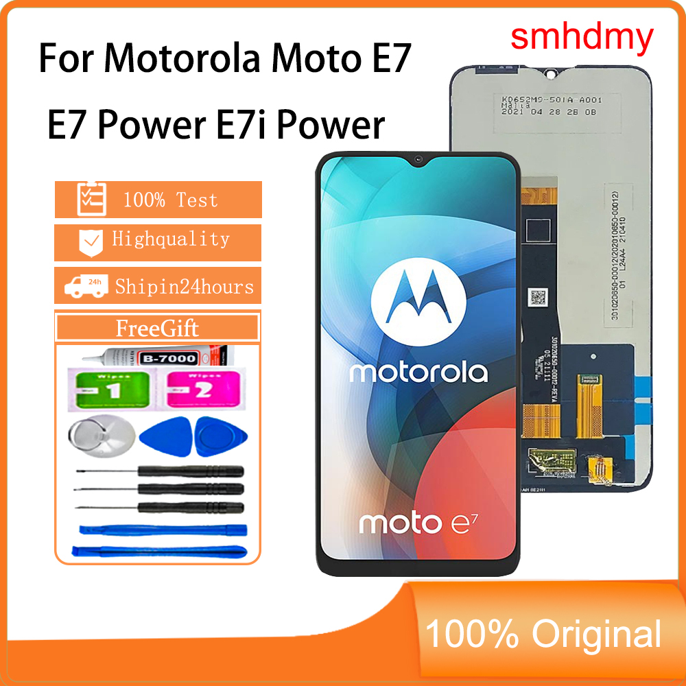 Smhdmy สําหรับ Motorola Moto E7 E7 Power E7i Power จอแสดงผล LCD หน้าจอสัมผัสเปลี่ยน
