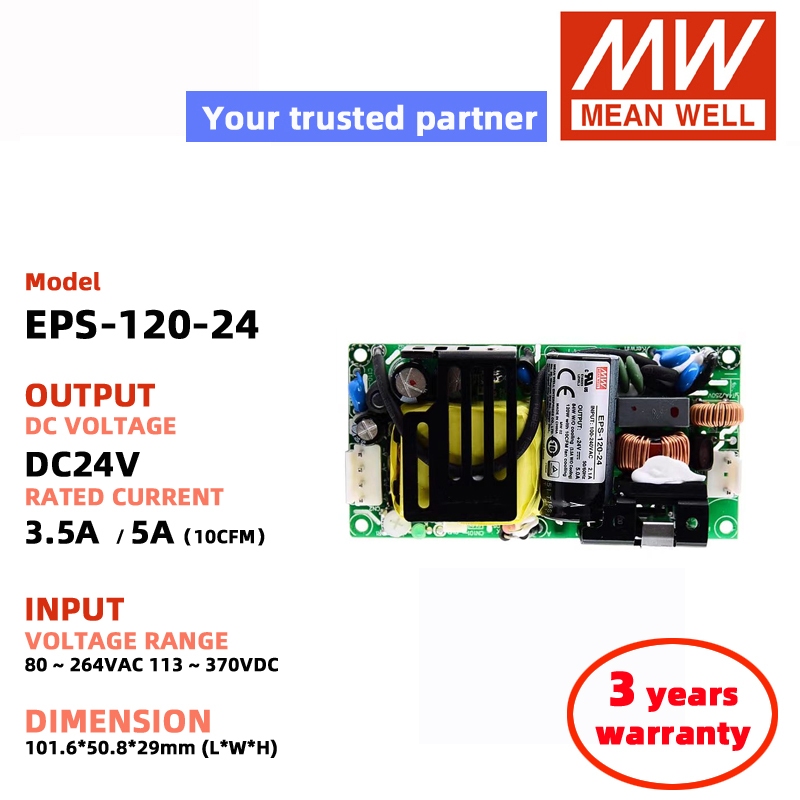 MEAN WELL EPS-120-24 EPS-120-12 EPS-120-15 EPS-120-48 EPS-120-27 Meanwell Switching Power Supply DC 