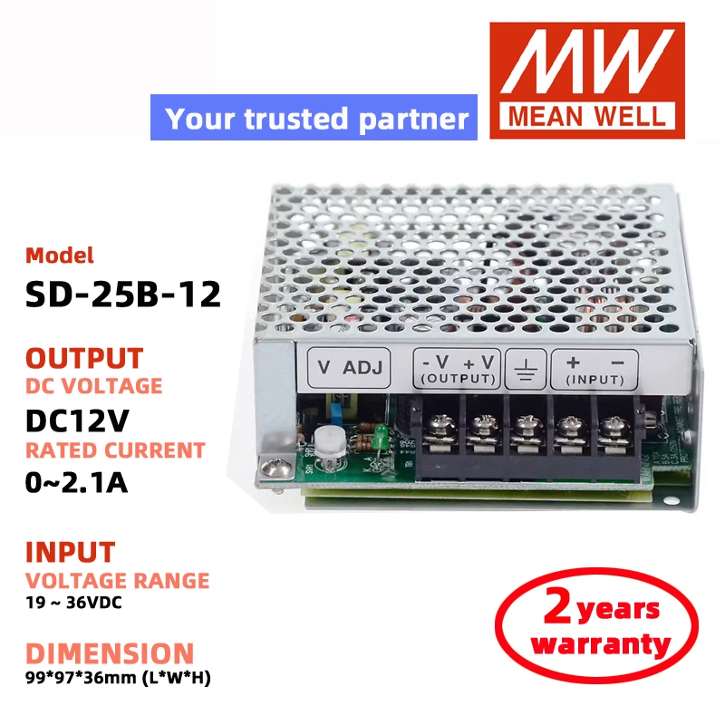 MEAN WELL SD-25A SD-25B SD-25C DC5V DC12V DC24V Switching Power Supply Meanwell DC-DC power