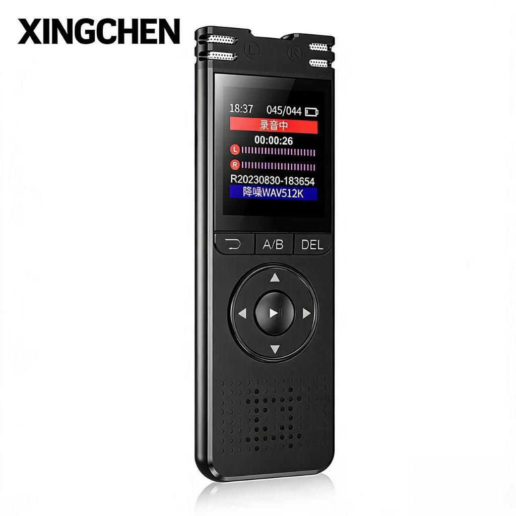 XINGCHEN ใหม่เครื่องบันทึกเสียงดิจิตอลพร้อมการเล่นเสียงหน้าจอสีเปิดใช้งานเครื่องบันทึกเสียงสําหรับสัมภาษณ์/จุ่ม/Class HIFI MP3