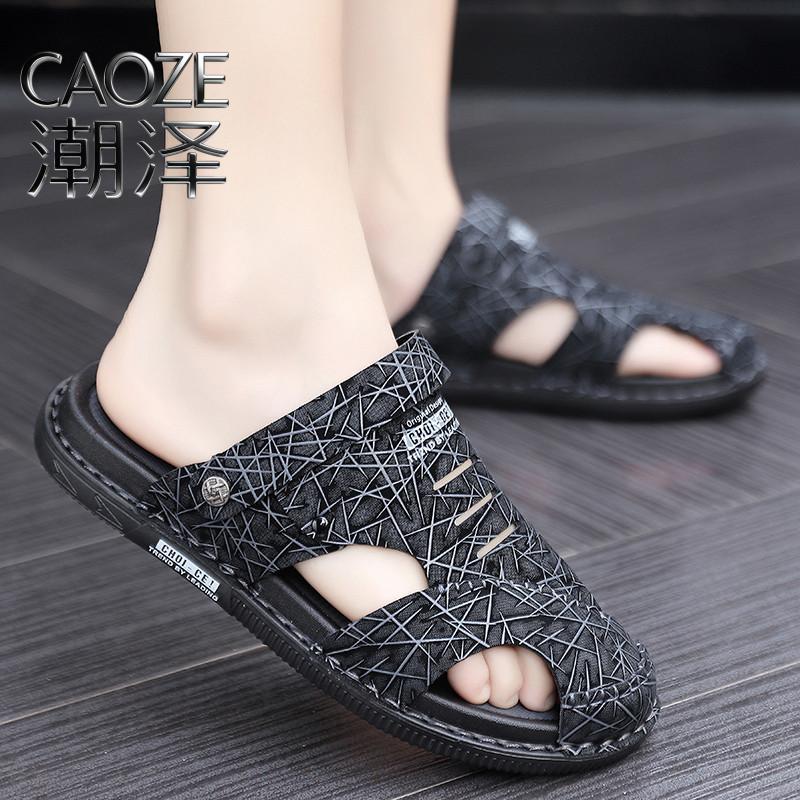 รองเท้าแตะชาย2026สไตล์ใหม่แบบ คู่-ใช้ เป่าโถว ขับรถชายหาดหลุมขนาดใหญ่4546รองเท้าแตะรองเท้าแตะอินเทรนด์สวมใส่กลางแจ้ง