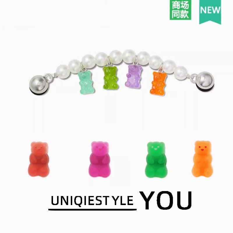 Zhibixing Accessories Hole Shoes Flower Rabbit Chain New Candy Bear Chain