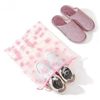 ถุงเก็บรองเท้า 5 ชิ้น/เซ็ต เชือกรูด ป้องกันฝุ่นและความชื้น เ…