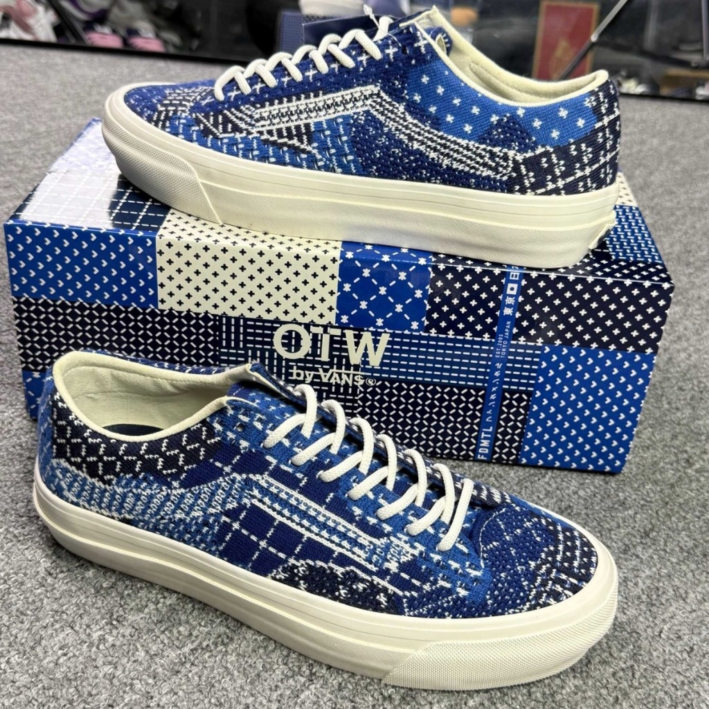 Vans OTW Blue Dyed Patchwork Retro Casual Shoes