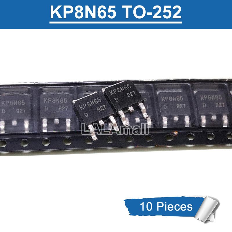 10 ชิ้น KP8N65 TO-252 8A/ 650V N-Channel MOSFET ทรานซิสเตอร์ใหม่เดิม
