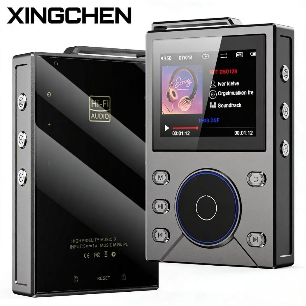 XINGCHEN HiFi MP3 Player Lossless DSD เครื่องเล่นเพลงเสียงดิจิตอลบลูทูธ 5.4 เครื่องเล่นเพลงดิจิตอล H