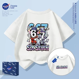 [จัดส่งภายในวันเดียว] เสื้อยืดผ้าฝ้ายทรงหลวม เหมาะสำหรับทุกวัยตั้งแต่เด็กถึงผู้ใหญ่ แขนสั้น รอบคอบ