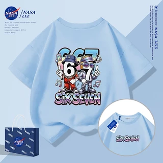 [จัดส่งภายในวันเดียว] เสื้อยืดผ้าฝ้ายทรงหลวม เหมาะสำหรับทุกวัยตั้งแต่เด็กถึงผู้ใหญ่ แขนสั้น รอบคอบ