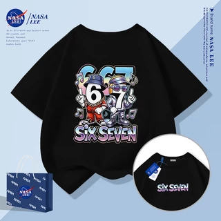 [จัดส่งภายในวันเดียว] เสื้อยืดผ้าฝ้ายทรงหลวม เหมาะสำหรับทุกวัยตั้งแต่เด็กถึงผู้ใหญ่ แขนสั้น รอบคอบ